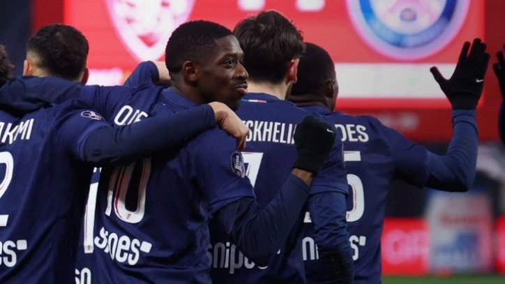 แบรสต์ พบ เปแอสเช : เดมเบเล่ แฮตทริก ปารีสรัว 5-2